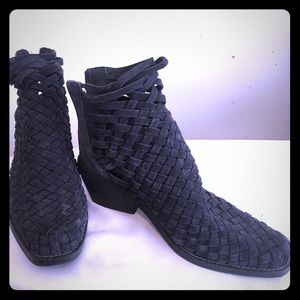 Jeffrey Campbell woven booties, size 9